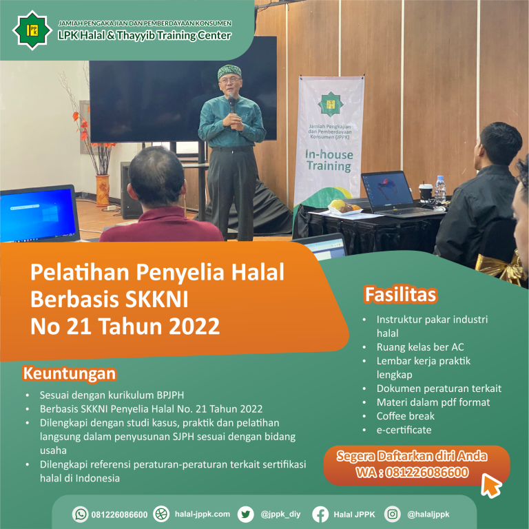 iklan pelatihan penyelia halal