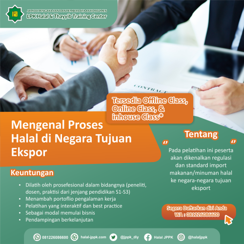 iklan pelatihan halal ekspor